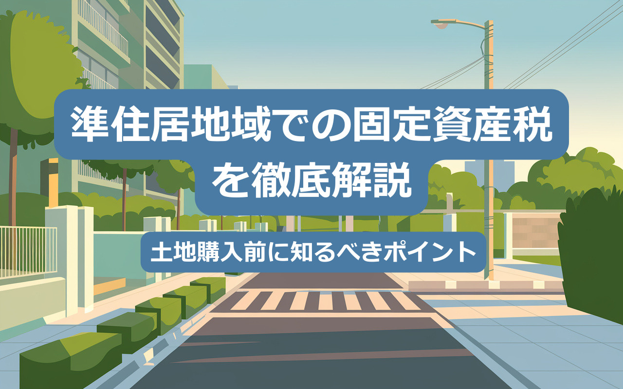 【2025年】準住居地域の固定資産税を徹底解説｜土地購入前に知るべきポイントの画像