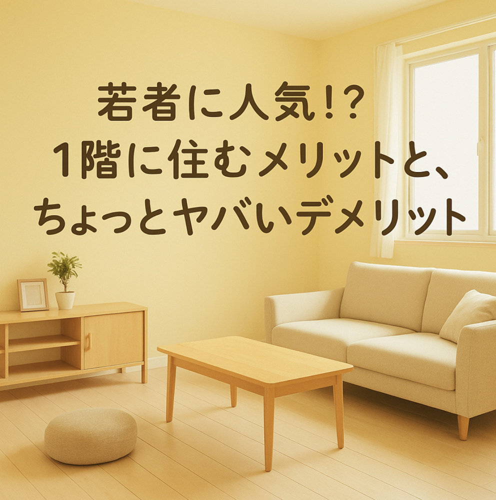 若者に人気！？1階に住むメリットと、ちょっとヤバいデメリットの画像