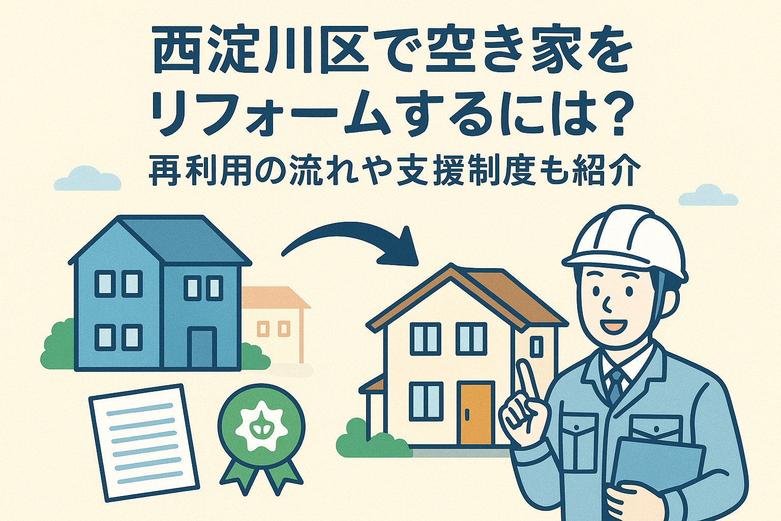 西淀川区で空き家をリフォームするには？再利用の流れや支援制度も紹介の画像