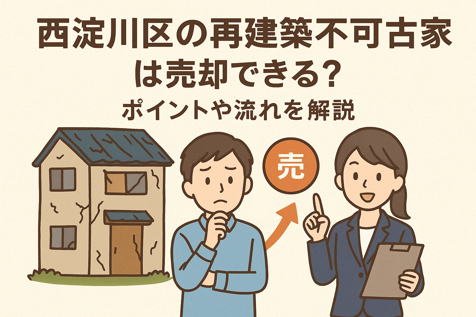 西淀川区の再建築不可古家は売却できる?ポイントや流れを解説の画像