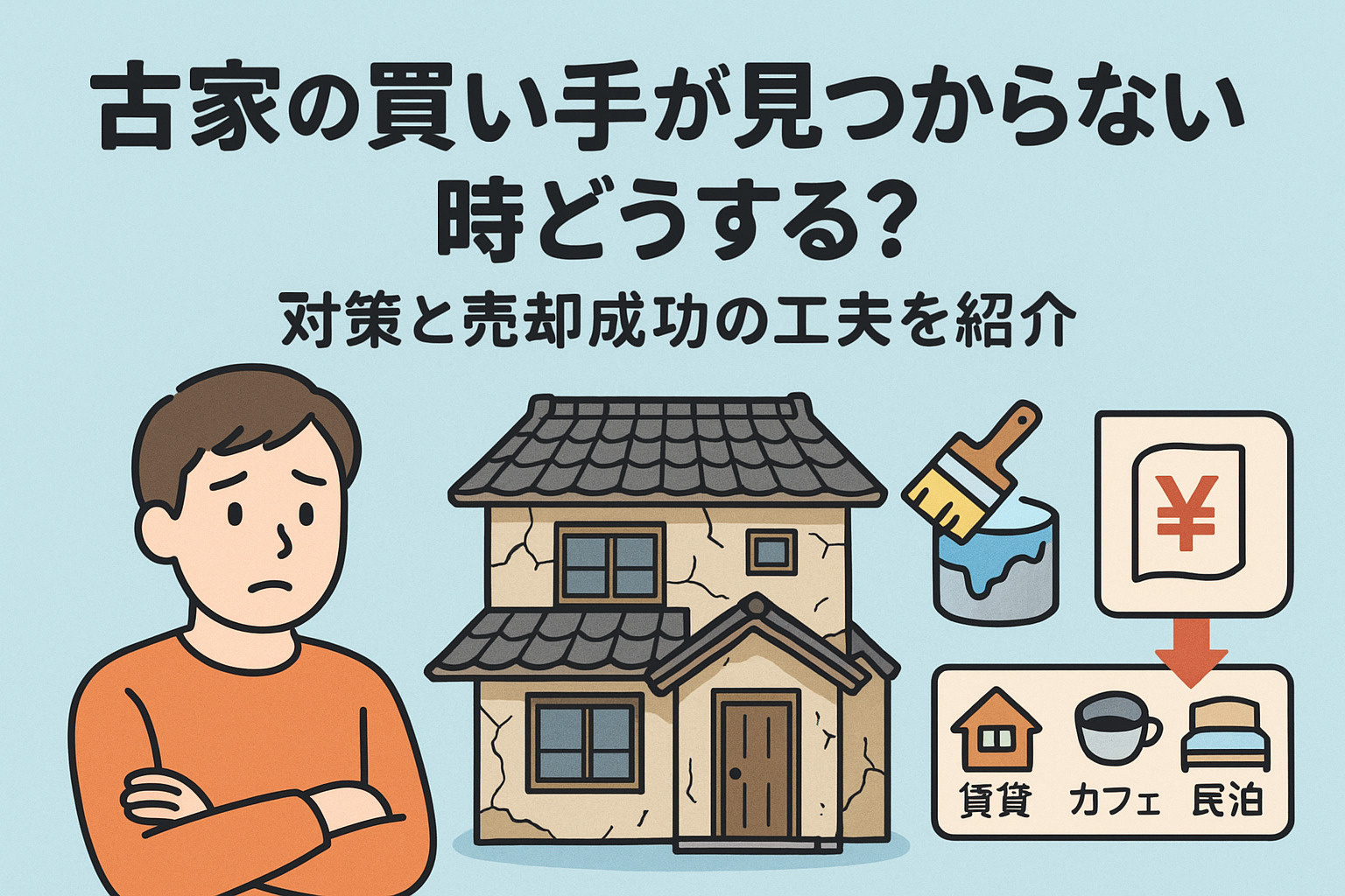 古家の買い手が見つからない時どうする？対策と売却成功の工夫を紹介の画像