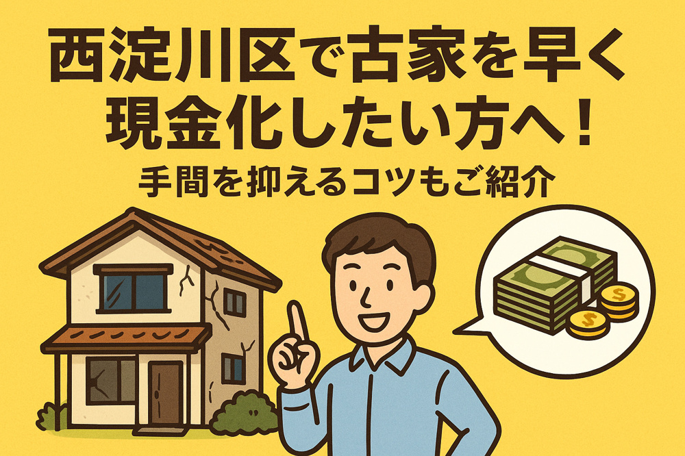西淀川区で古家を早く現金化したい方へ！手間を抑えるコツもご紹介の画像