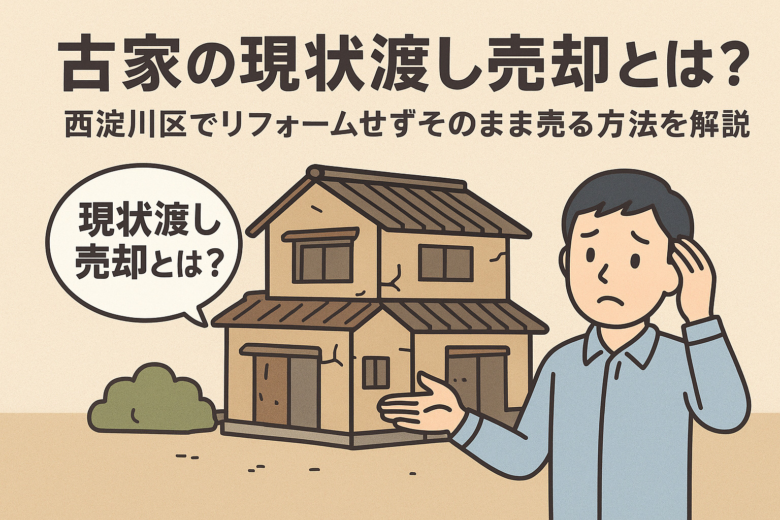古家の現状渡し売却とは？西淀川区でリフォームせずそのまま売る方法を解説の画像