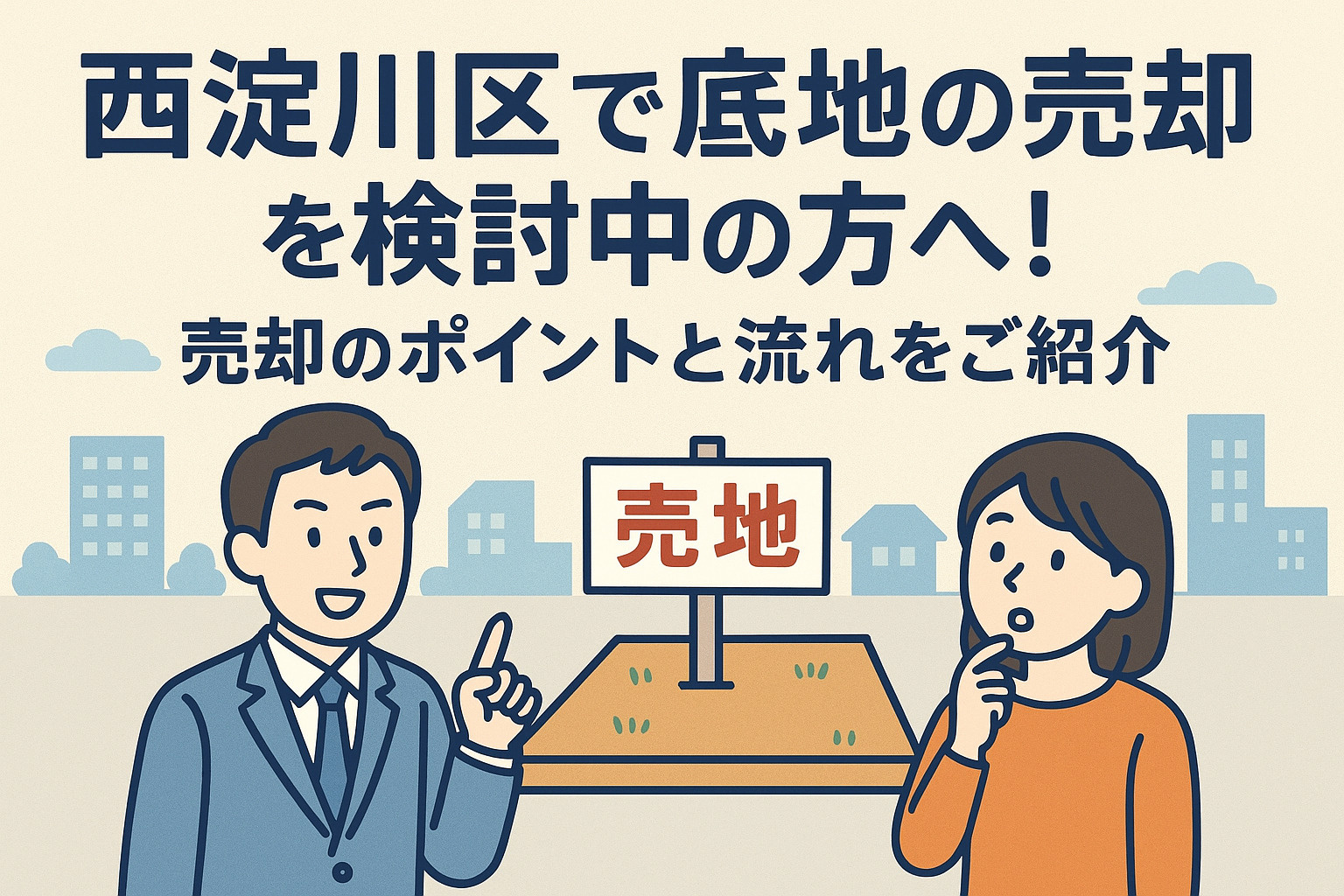 西淀川区で底地の売却を検討中の方へ！売却のポイントと流れをご紹介の画像