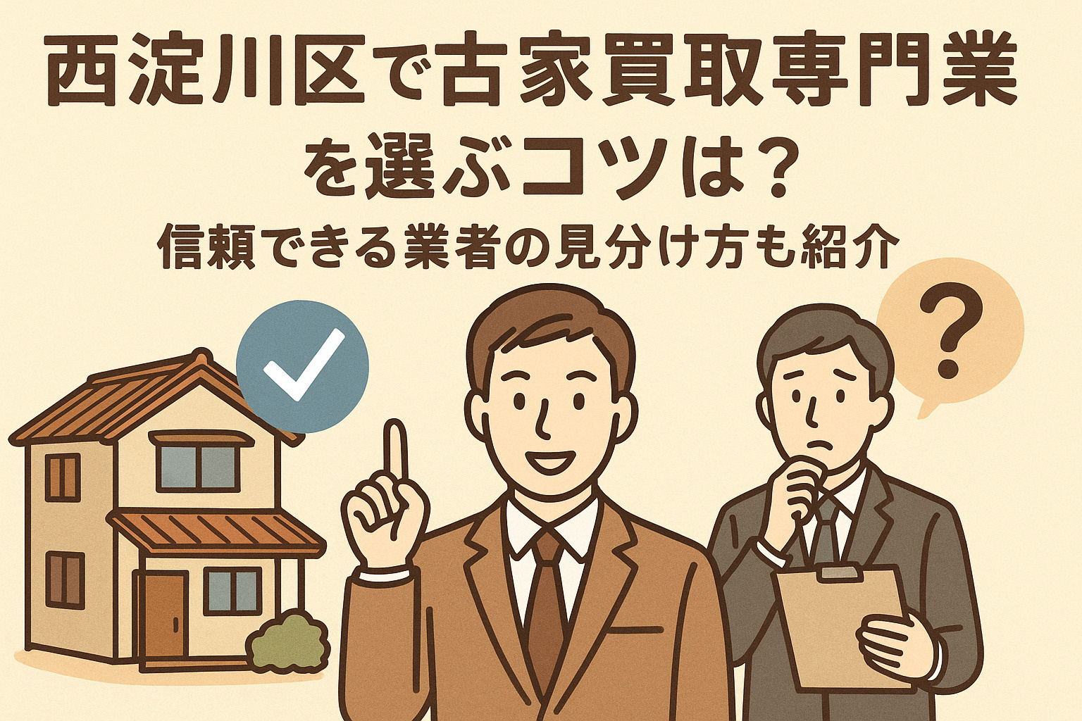 西淀川区で古家買取専門業者を選ぶコツは？信頼できる業者の見分け方も紹介の画像