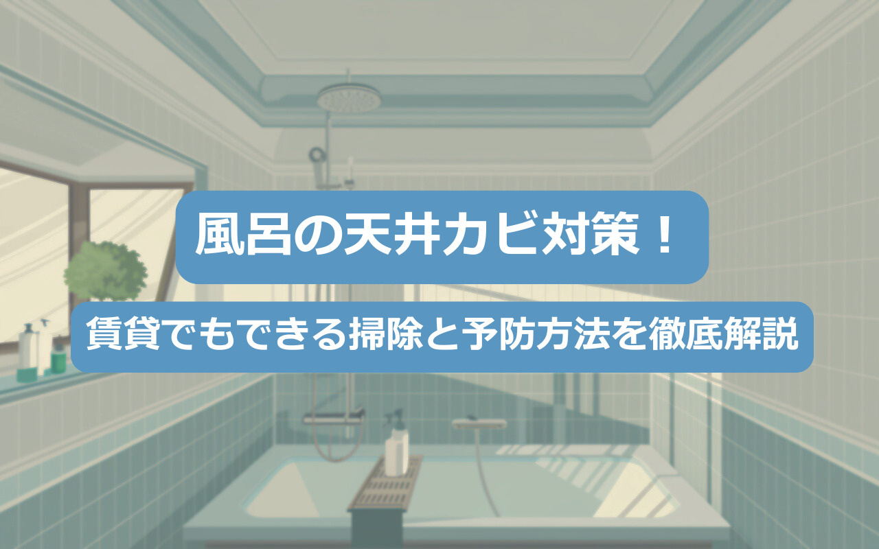 風呂の天井カビ対策！賃貸でもできる掃除と予防方法を徹底解説の画像