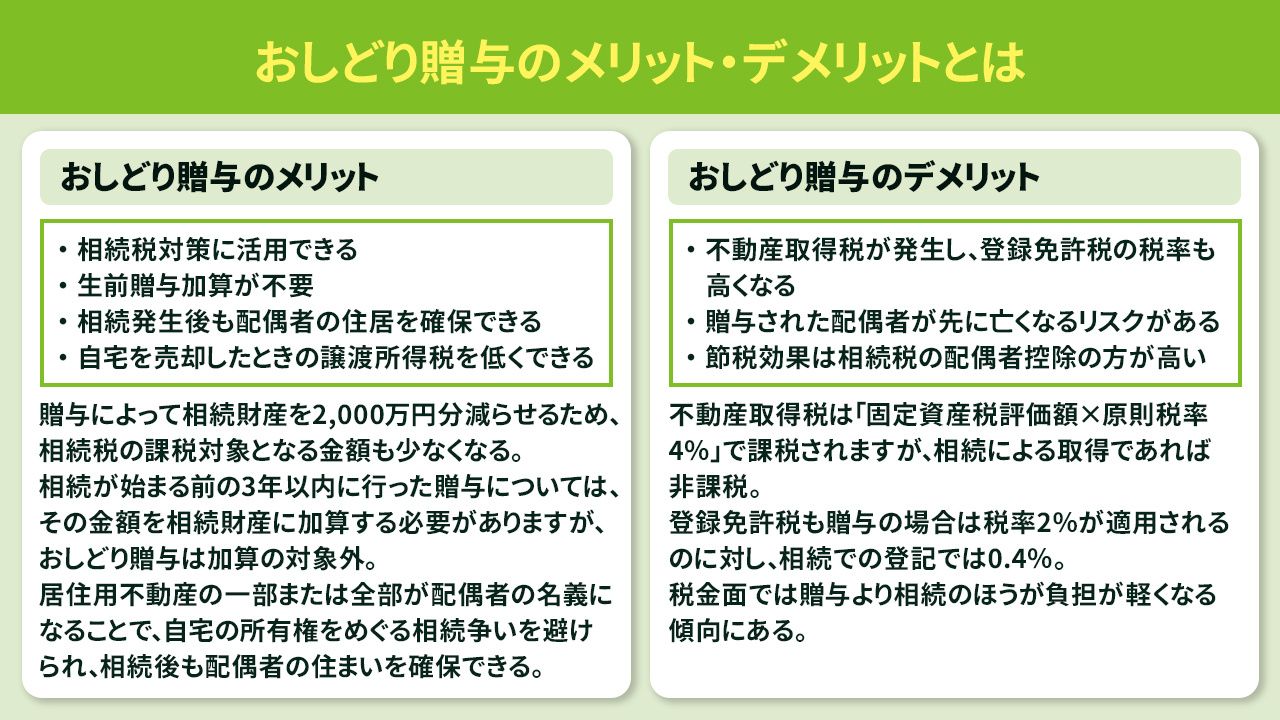 おしどり贈与のメリット・デメリットとは