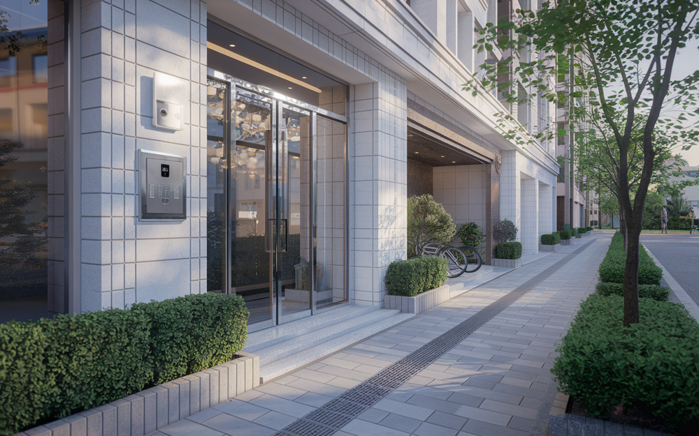 セキュリティ万全な賃貸物件を探している一人暮らしの女性の画像