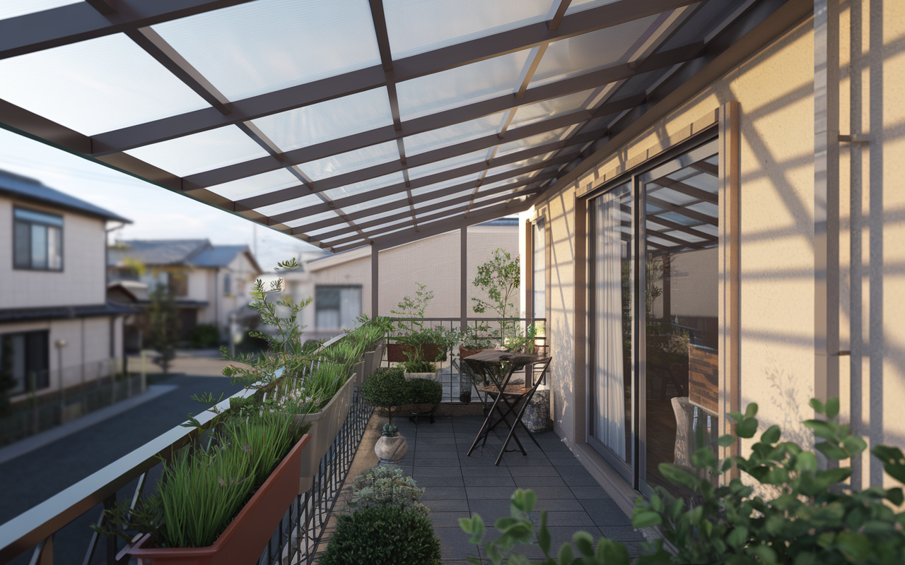 バルコニー屋根の種類や機能はどう選ぶ？おしゃれに魅せるポイントも紹介の画像