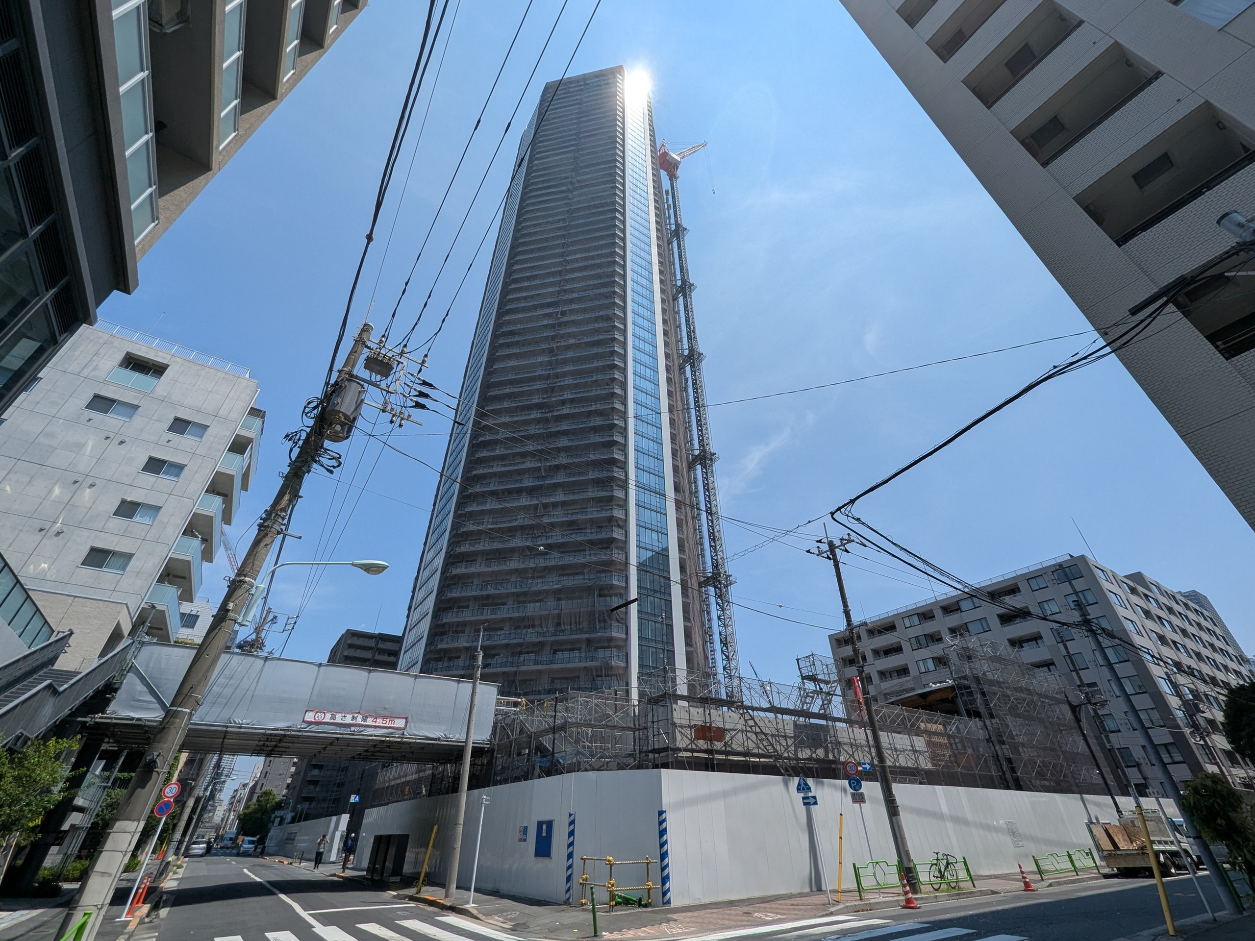 グランドシティタワー月島の建設現地