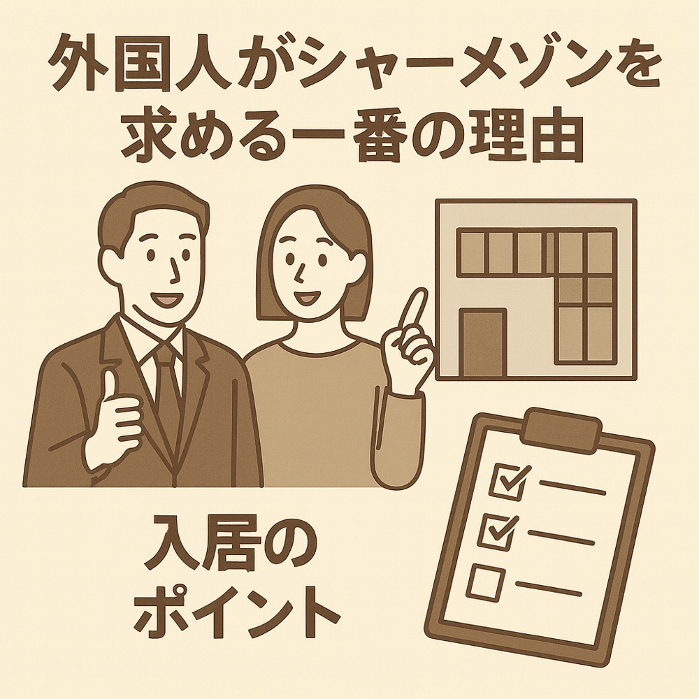 外国人がシャーメゾンを求める一番の理由と入居のポイントの画像