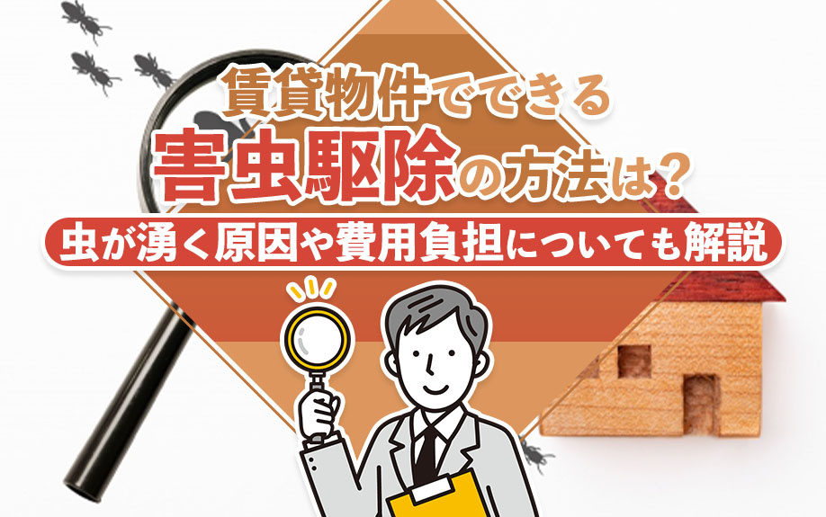 賃貸物件でできる害虫駆除の方法は？虫が湧く原因や費用負担についても解説の画像