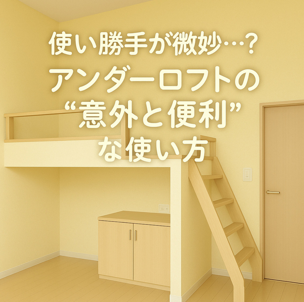 使い勝手が微妙…？アンダーロフトの“意外と便利”な使い方の画像
