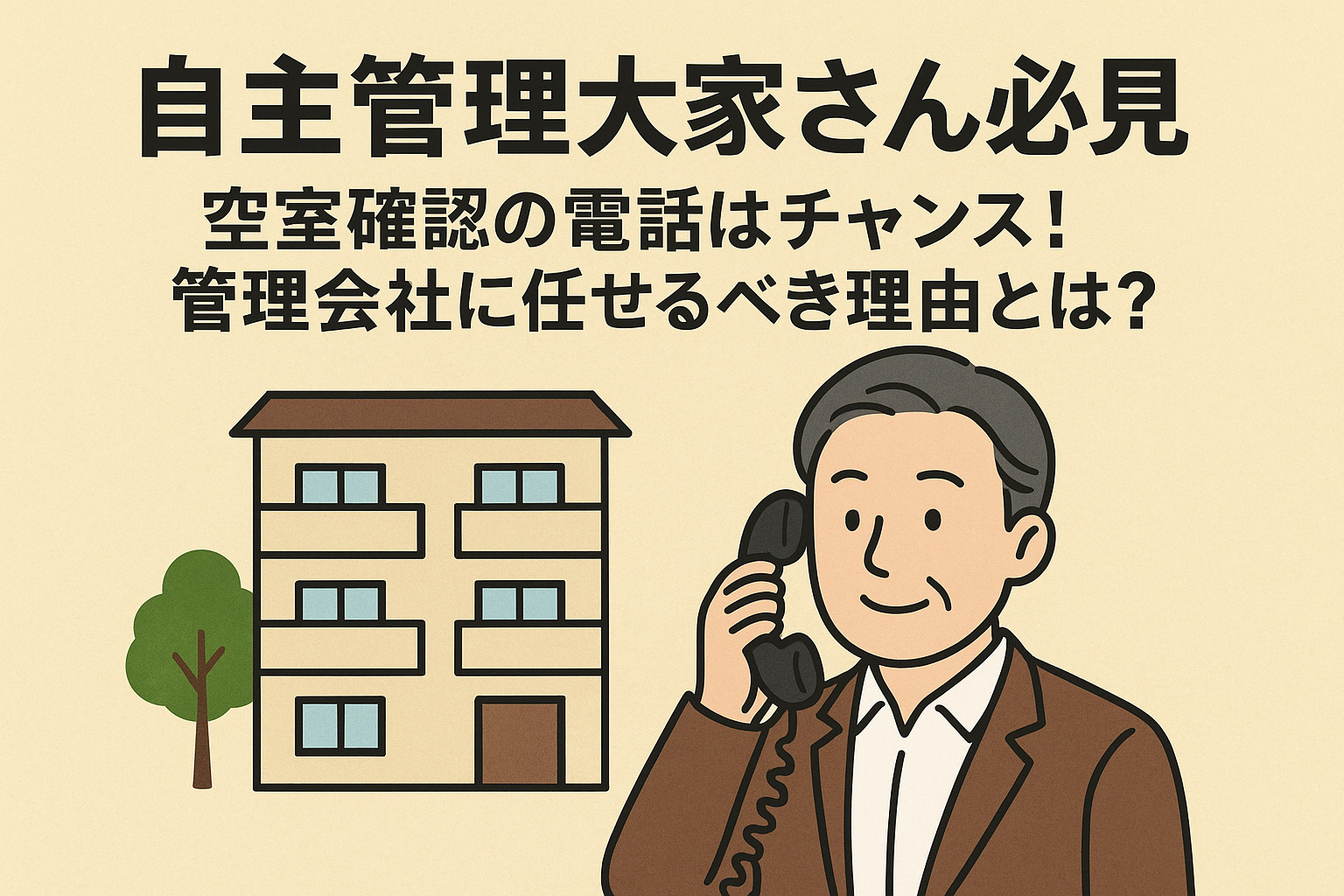 自主管理大家さん必見｜空室確認の電話はチャンス！の画像