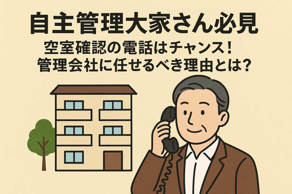 自主管理大家さん必見｜空室確認の電話はチャンス！の画像