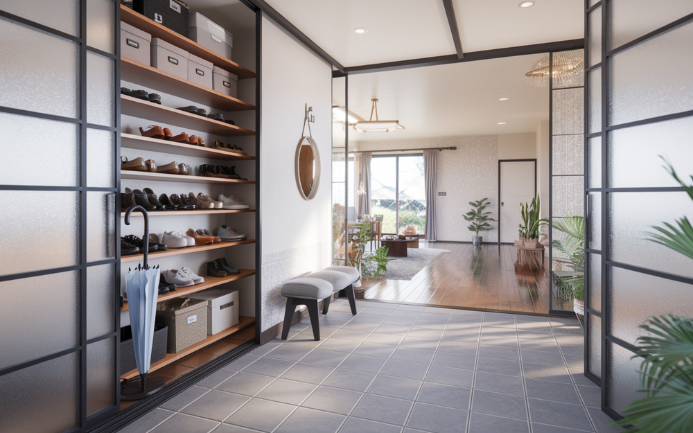 シューズクロークの使い方が変わるアイデア集！収納や活用法も紹介の画像