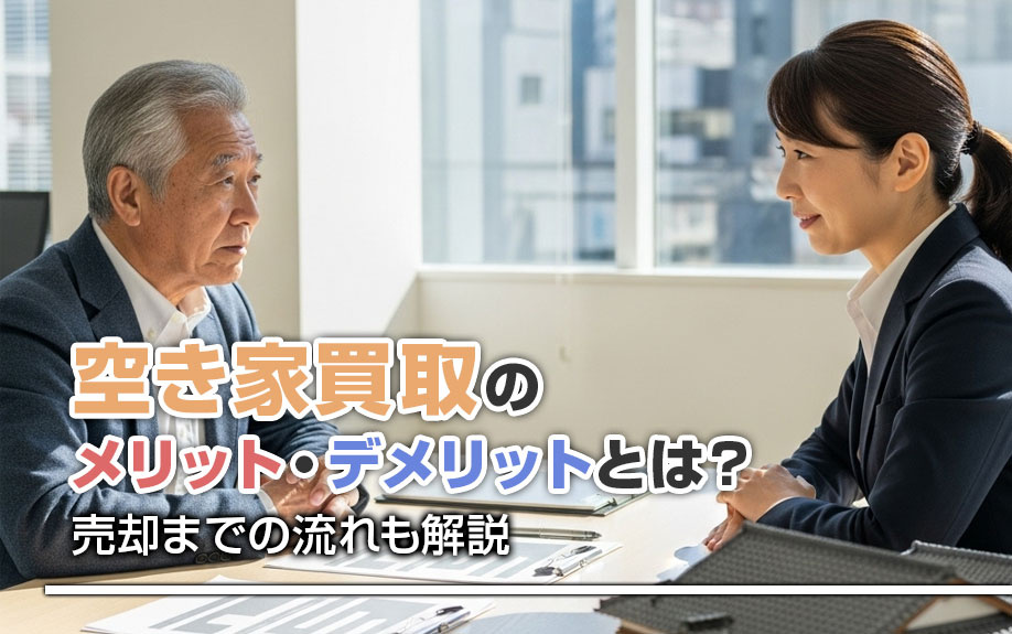 空き家買取のメリット・デメリットとは？売却までの流れも解説の画像