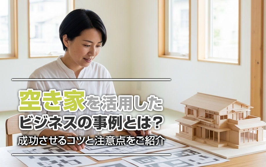 空き家を活用したビジネスの事例とは？成功させるコツと注意点をご紹介