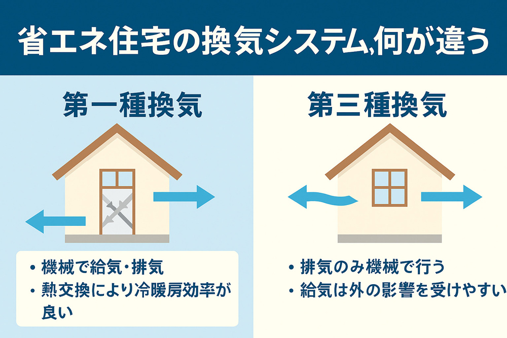 省エネ住宅の換気システム、何が違う？第一種・第三種の特徴と選び方の画像