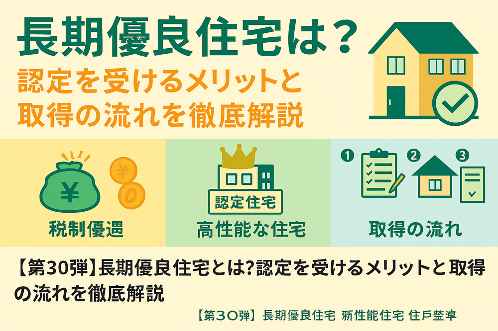 「長期優良住宅とは？認定を受けるメリットと取得の流れを徹底解説」の画像