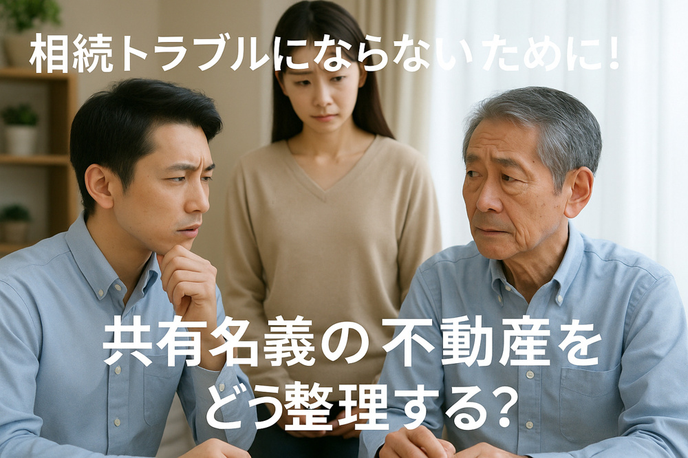 相続トラブルにならないために！共有名義の不動産をどう整理する？の画像