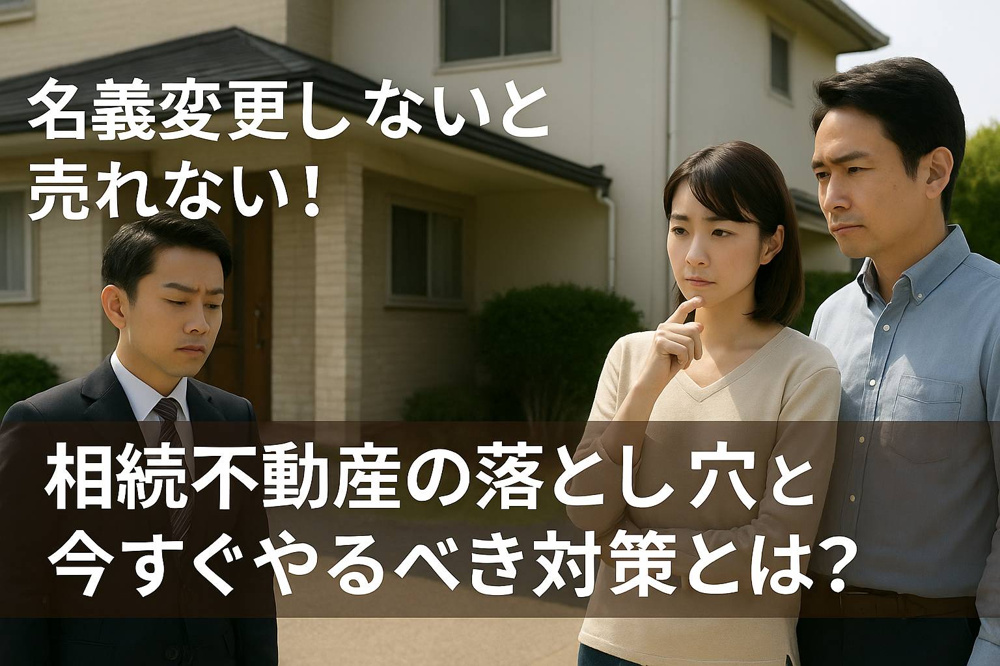 名義変更しないと売れない！相続不動産の落とし穴と今すぐやるべき対策とは？の画像