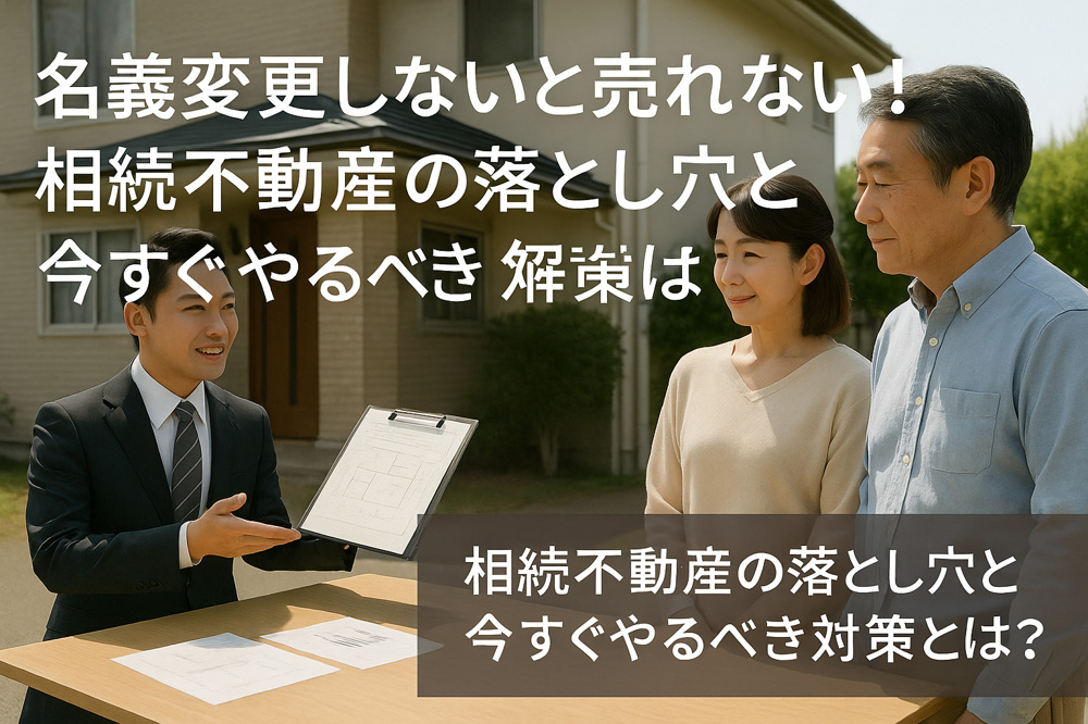 名義変更しないと売れない！相続不動産の落とし穴と今すぐやるべき対策とは？の画像