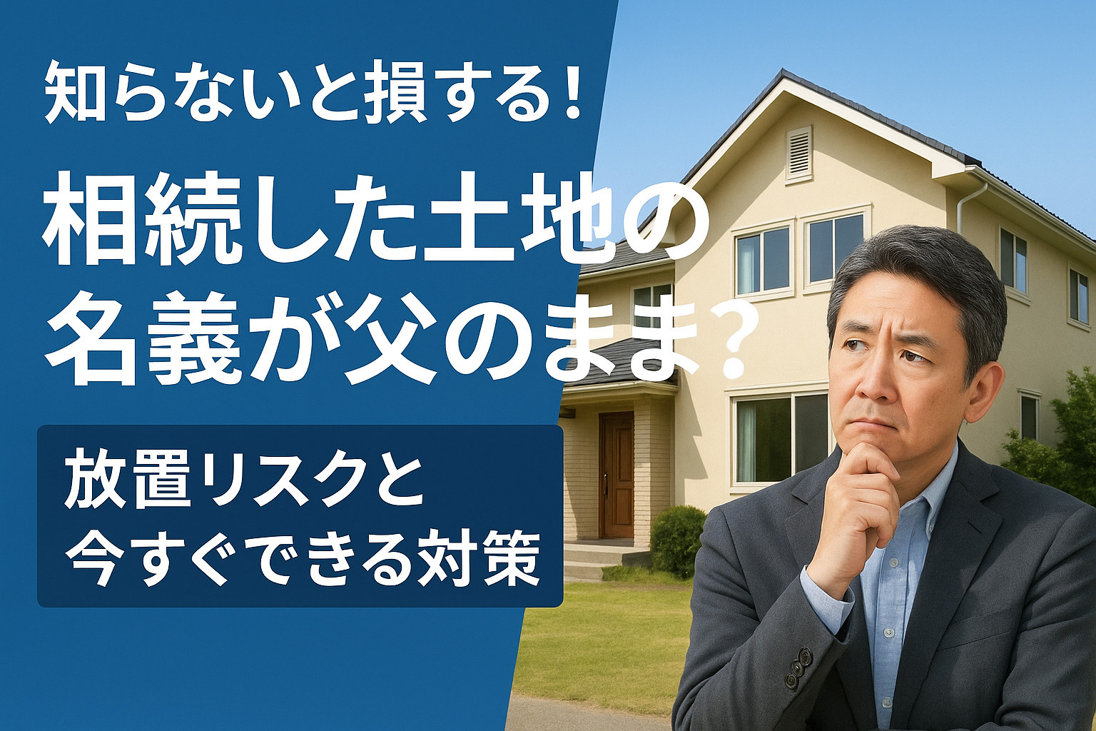 知らないと損する！相続した土地の名義が父のまま？放置リスクと今すぐできる対策の画像