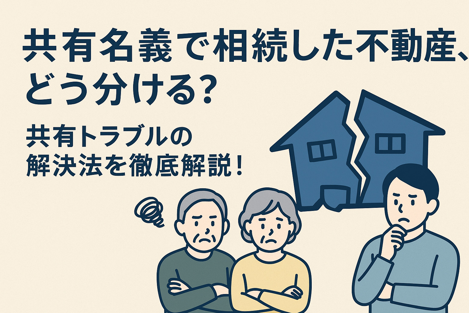 共有名義で相続した不動産、どう分ける？共有トラブルの解決法を徹底解説！の画像