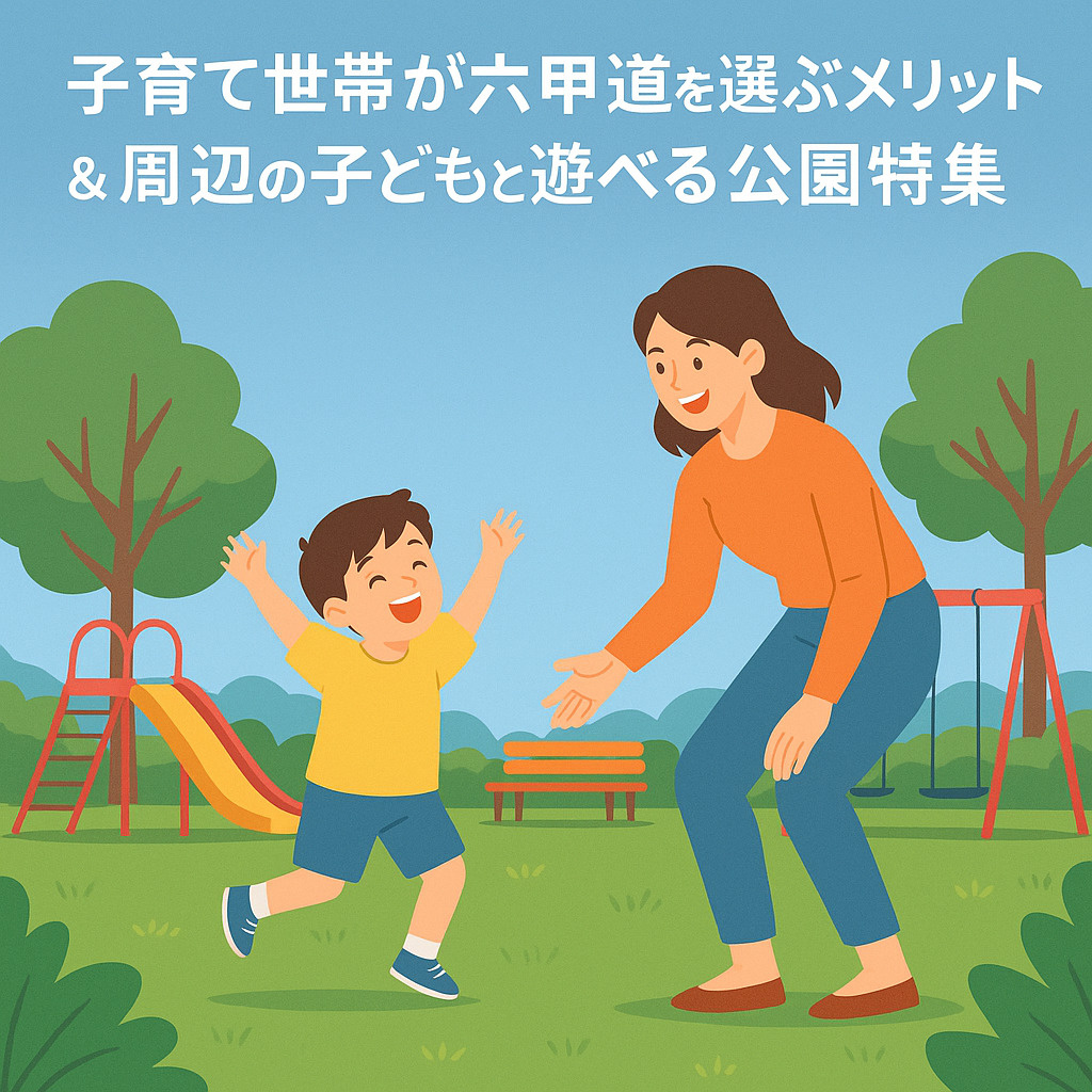 ‍‍‍ 子育て世帯が六甲道を選ぶメリット＆周辺の子どもと遊べる公園特集の画像