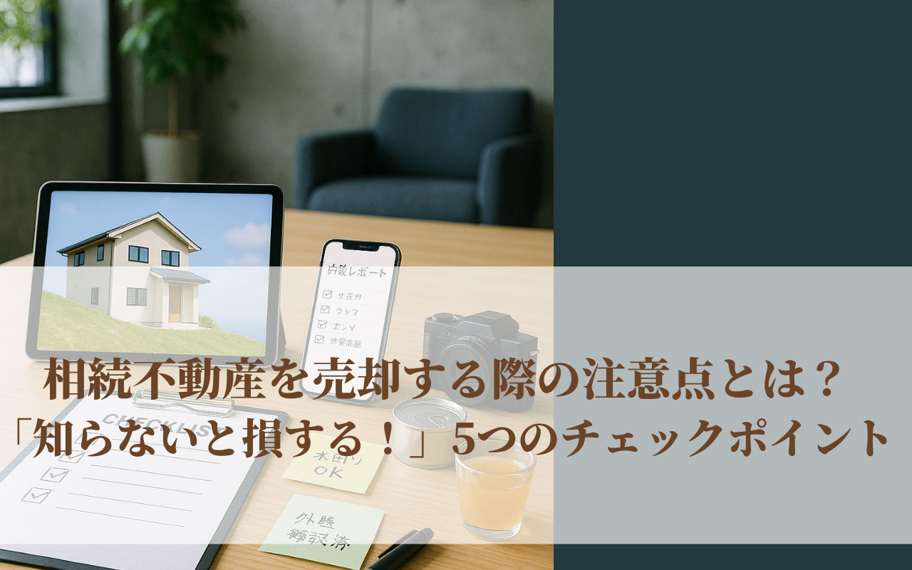 相続不動産を売却する際の注意点とは？「知らないと損する！」5つのチェックポイントの画像