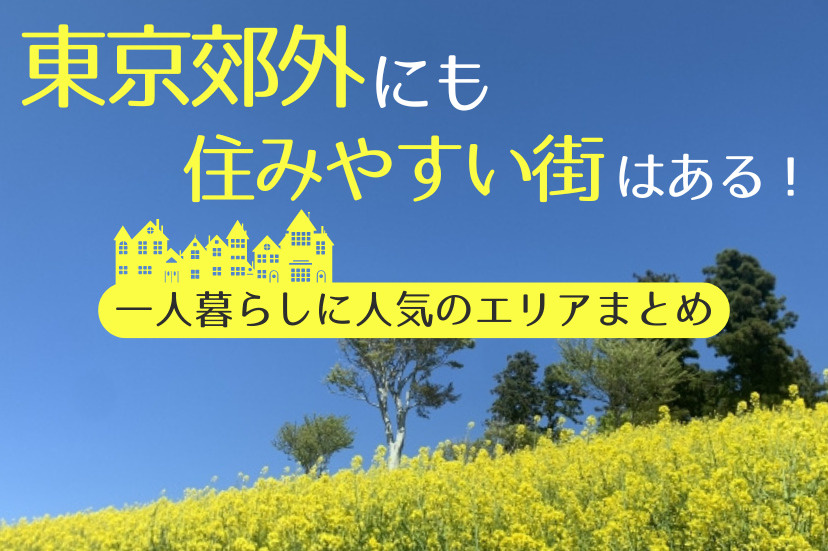 東京　郊外　住みやすい街　一人暮らし