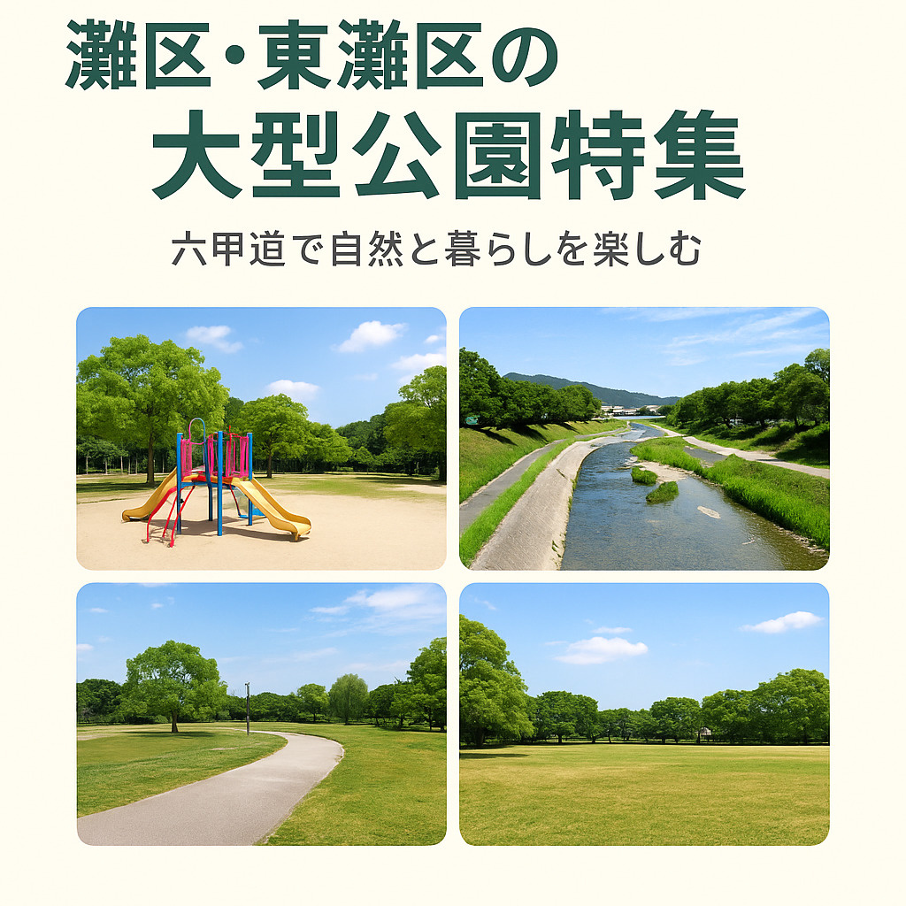【灘区・東灘区の大型公園特集】六甲道で自然と暮らしを楽しむ｜ワンプラス六甲道本店の画像
