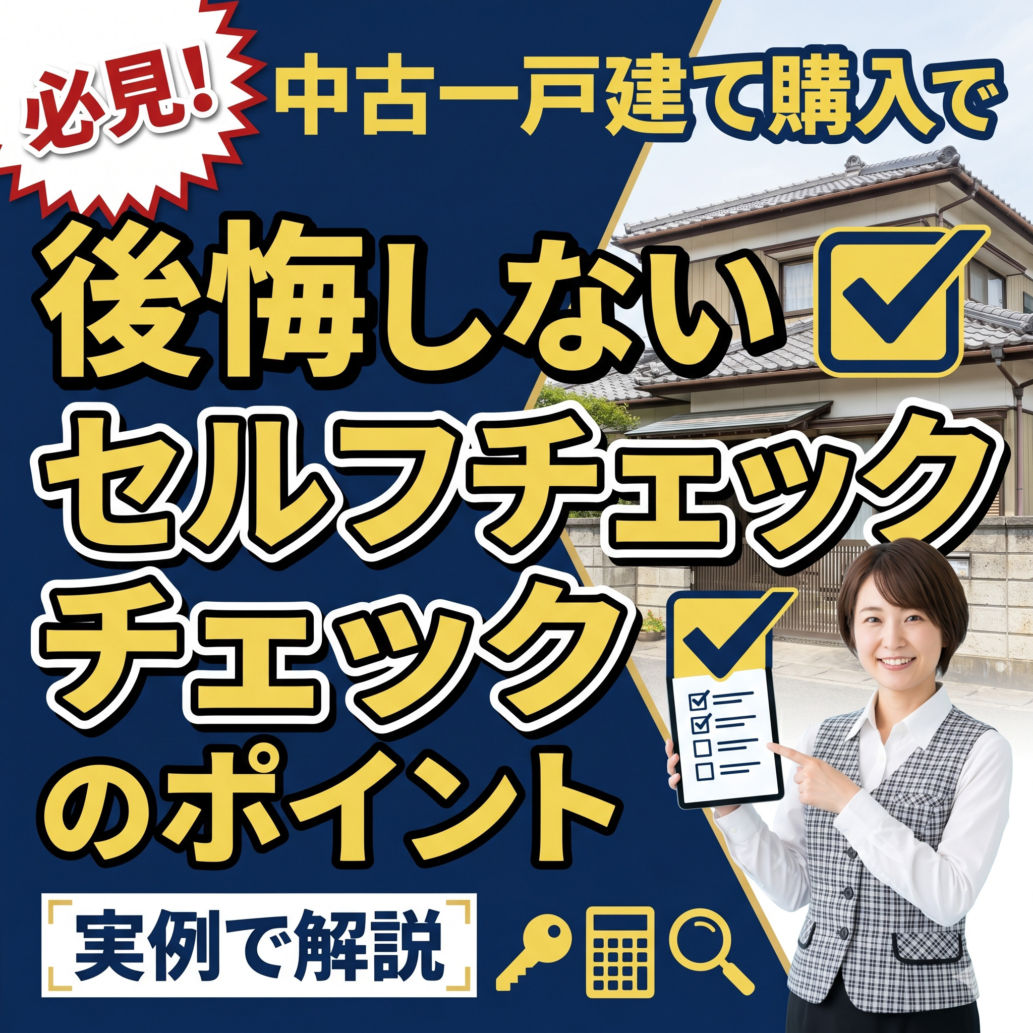 中古一戸建て購入で後悔しないために！セルフチェックのポイント