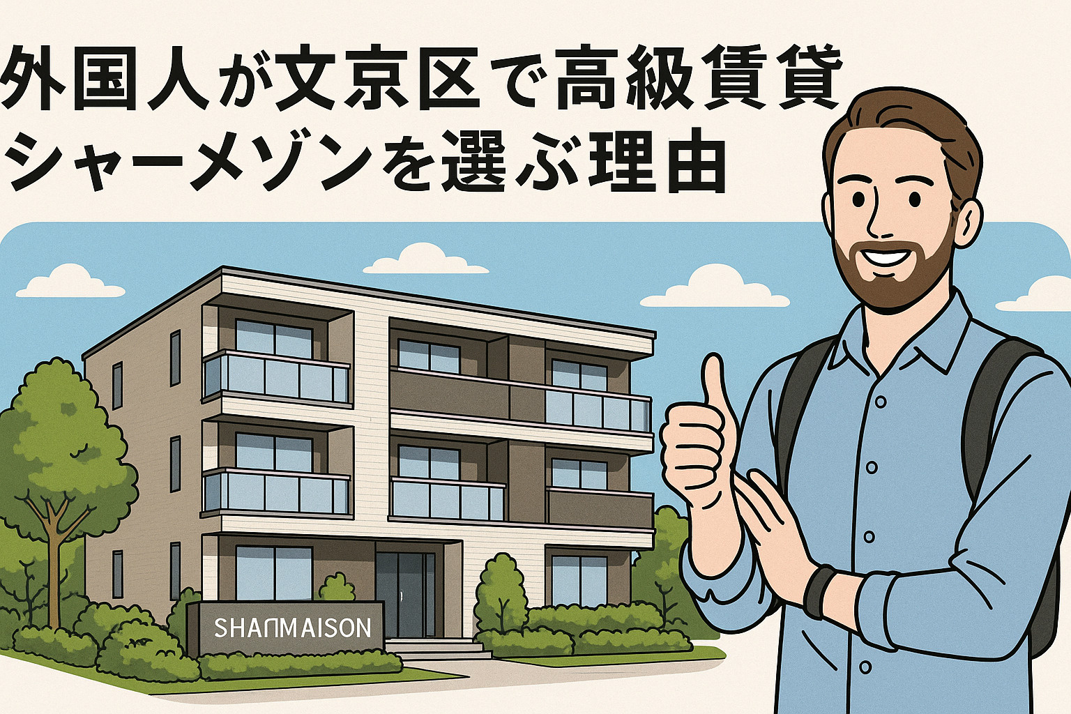 外国人が文京区で高級賃貸シャーメゾンを選ぶ理由の画像