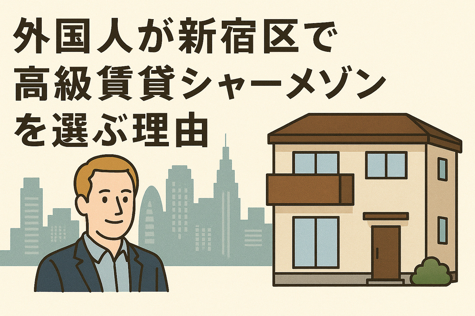 外国人が新宿区で高級賃貸シャーメゾンを選ぶ理由の画像