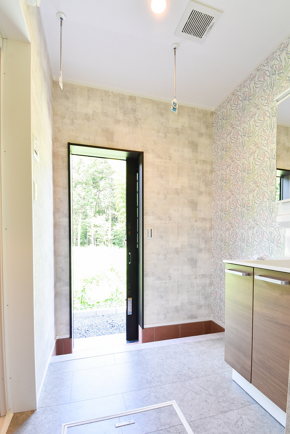 畑からバスルームへの動線