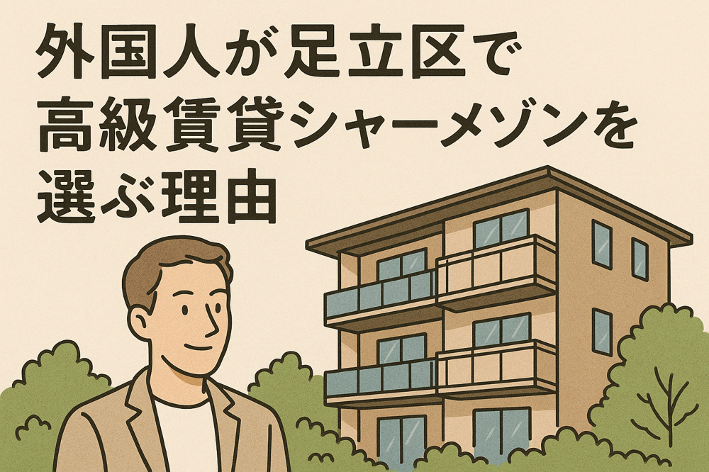 外国人が足立区で高級賃貸シャーメゾンを選ぶ理由の画像