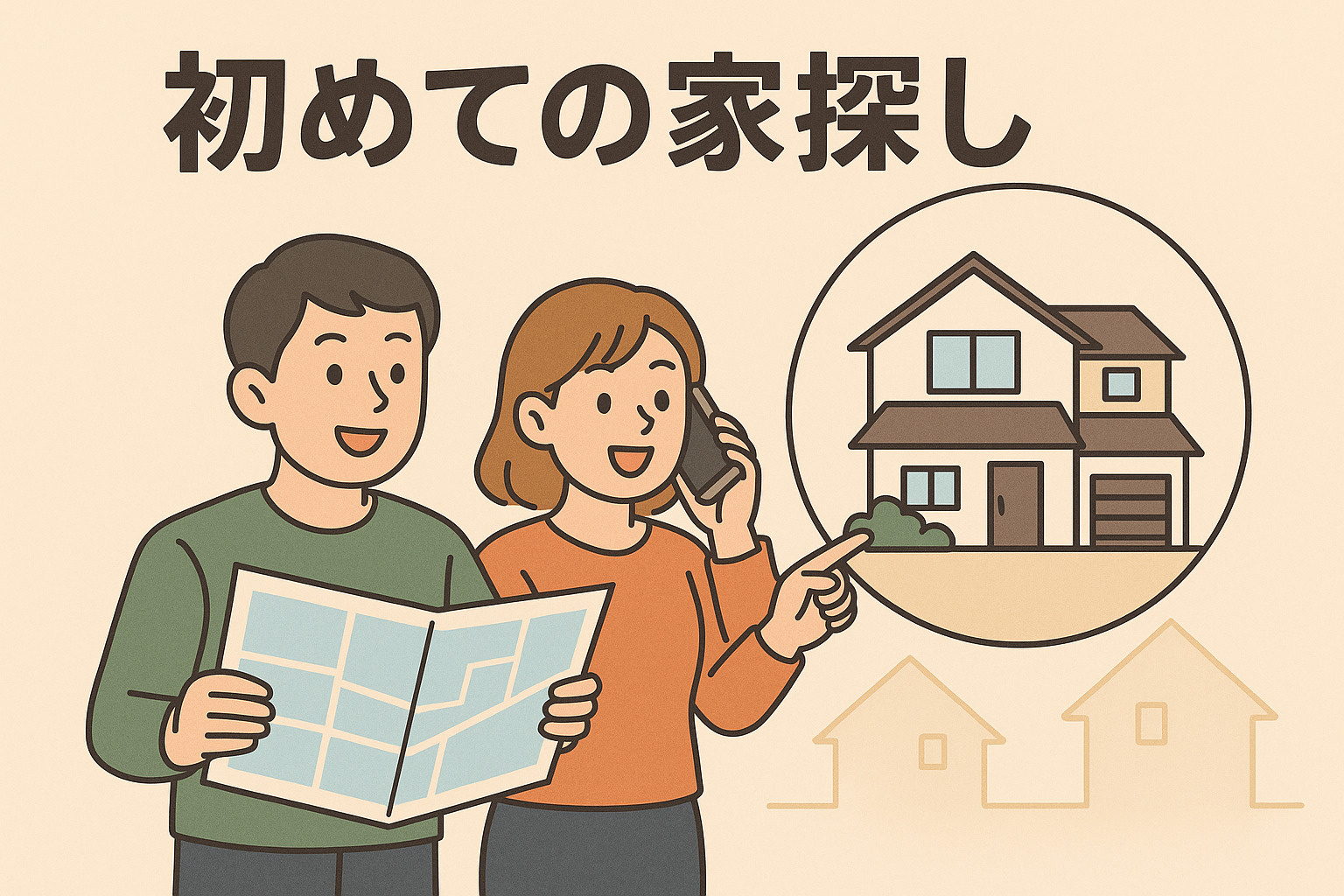 初めての家探しの画像