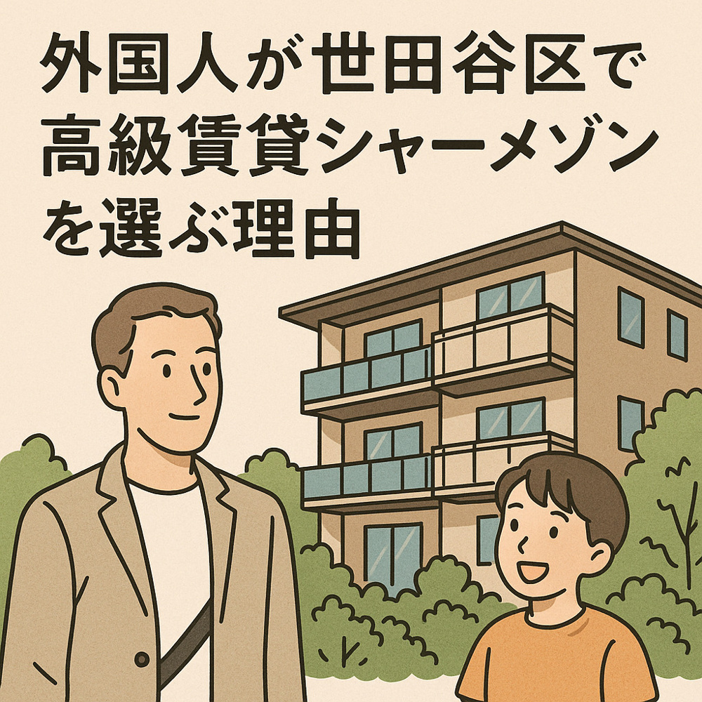 外国人が世田谷区で高級賃貸シャーメゾンを選ぶ理由の画像
