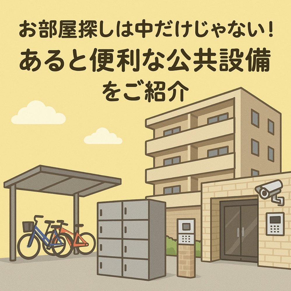 お部屋探しは中だけじゃない！あると便利な公共設備をご紹介～名古屋 My賃貸～の画像
