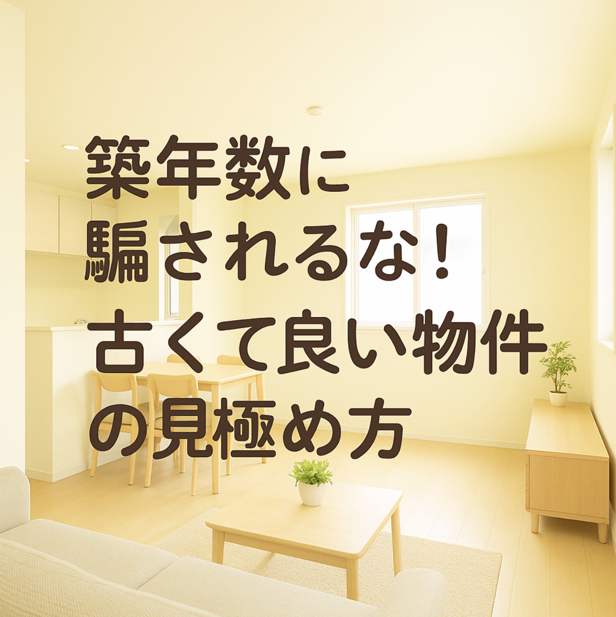 築年数に騙されるな!“古くて良い物件”の見極め方~名古屋 My賃貸~の画像