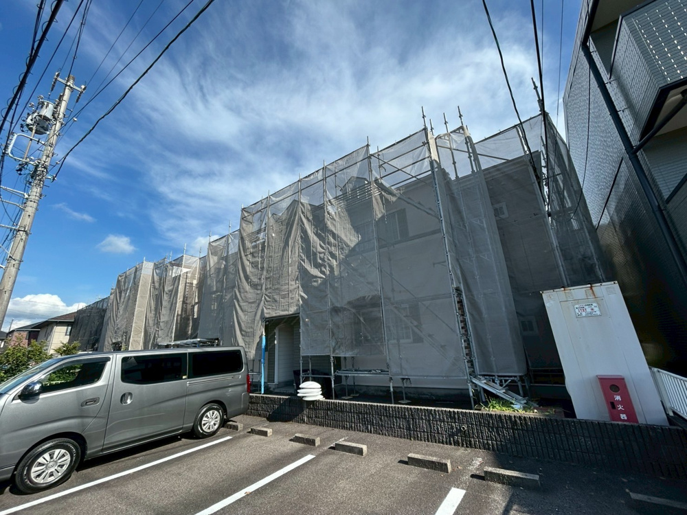 知立市　アパート外壁工事の画像