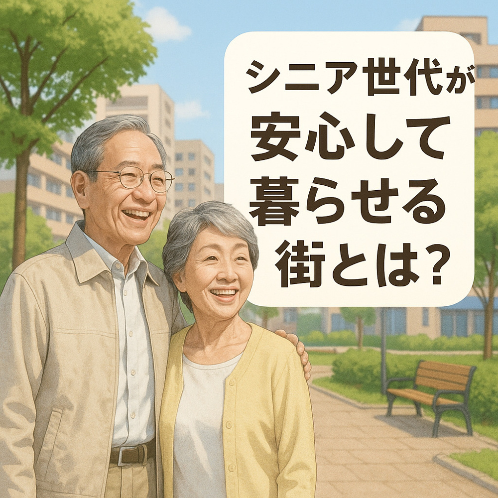 シニア世代が安心して暮らせる街とは？の画像