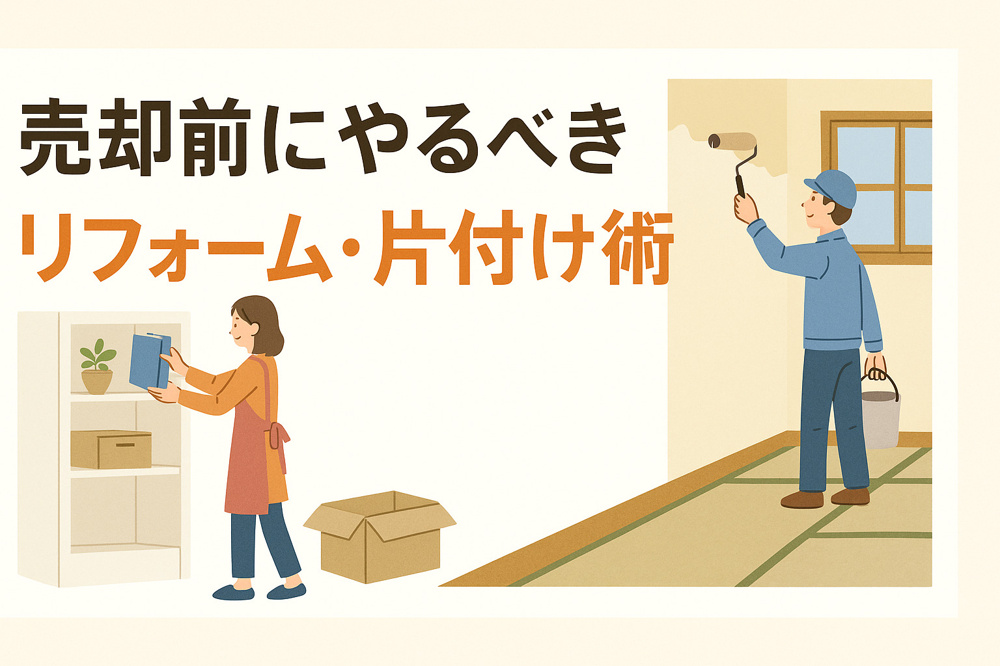 お家の売却前にやるべきリフォーム・片付け術の画像