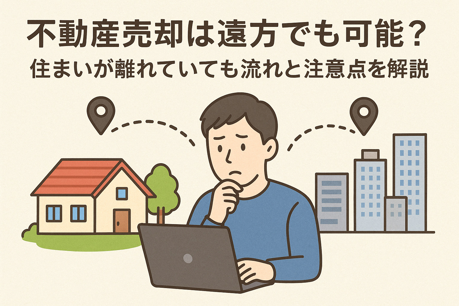 西淀川区の不動産売却は遠方でも可能?住まいが離れていても流れと注意点を解説の画像