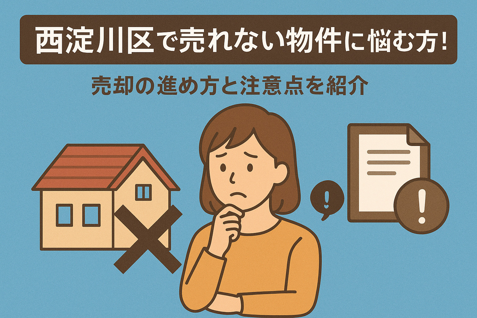 西淀川区で売れない物件に悩む方必見！売却の進め方と注意点を紹介の画像