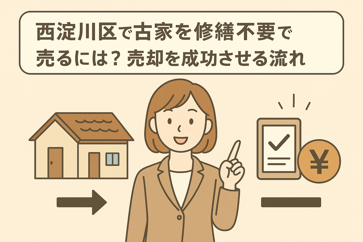 西淀川区で古家を修繕不要で売るには？売却を成功させる流れも紹介の画像