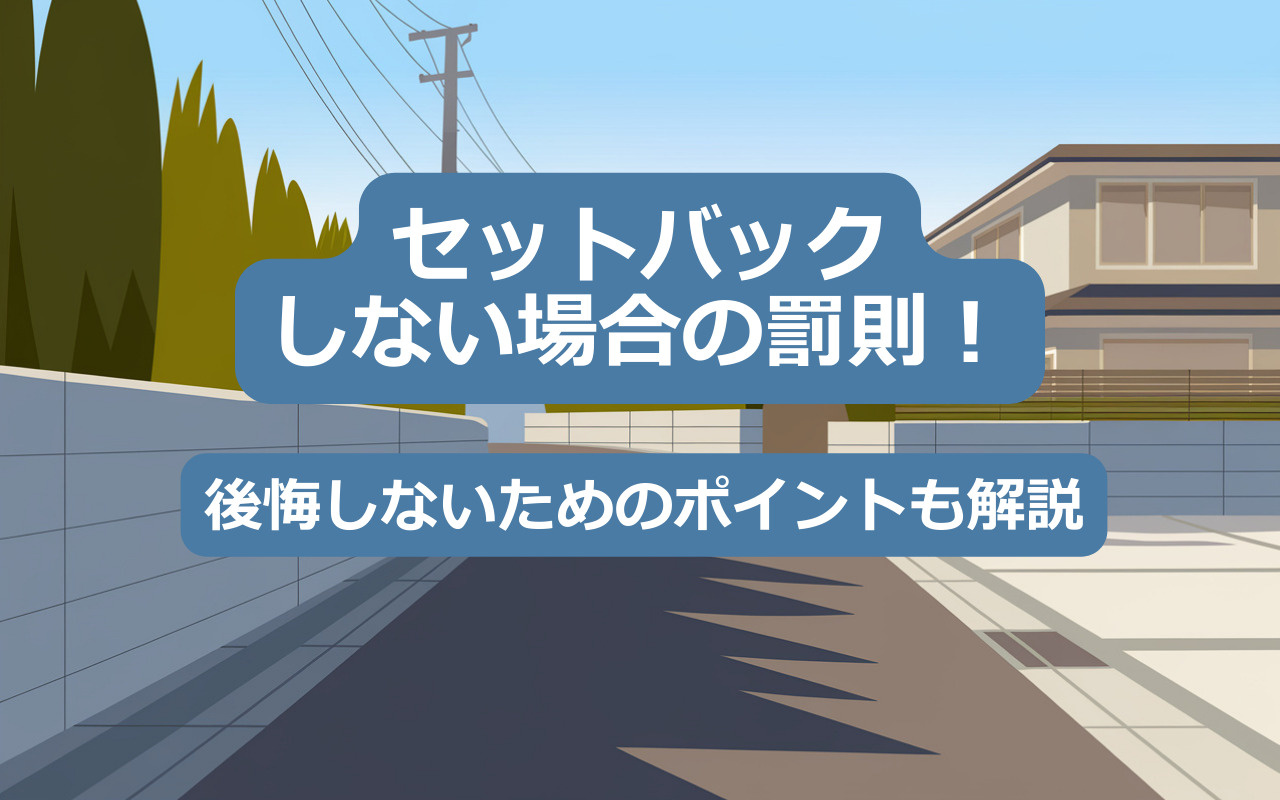 【2025年】セットバックをしない場合の罰則！後悔しないためのポイントも解説の画像