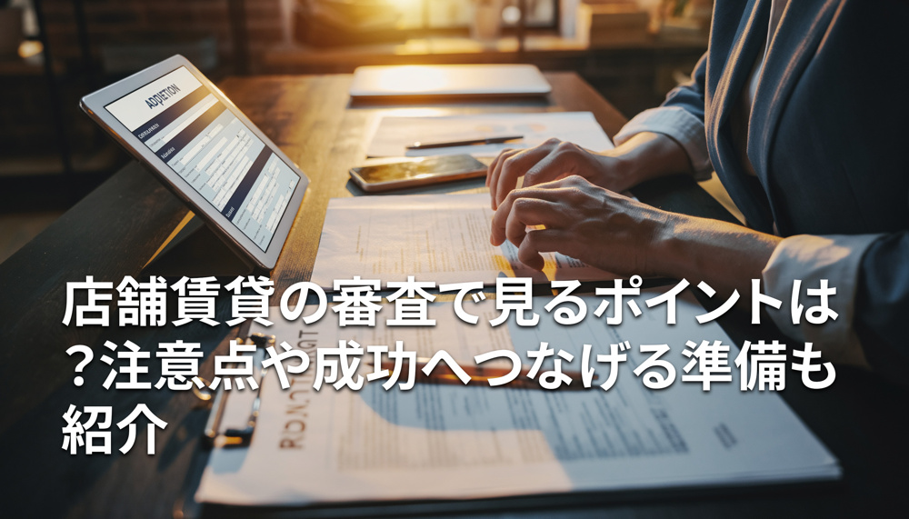 店舗賃貸の審査で見るポイントは？注意点や成功へつなげる準備も紹介の画像
